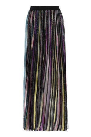 Knitted lurex skirt-0